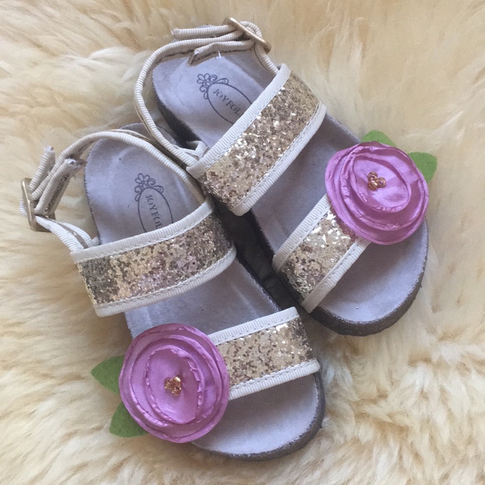 Joyfolie Sandals Micha with Flower  9 toddler NEW
